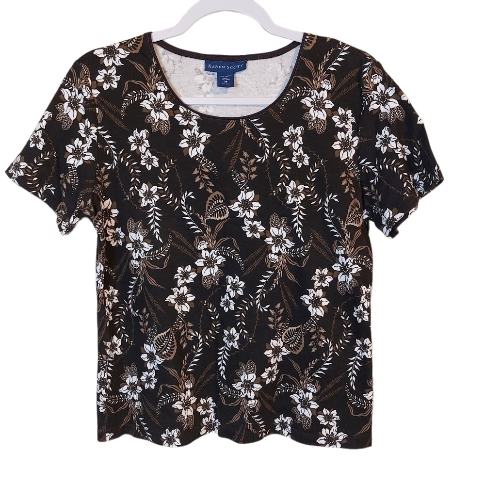 KAREN SCOTT LADIES SHORT SLEEVE TEE-M